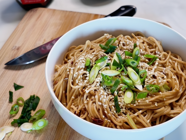 Chilli Crisp Peanut Noodles